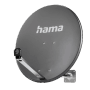 Hama SAT-Antenne 80 cm in Anthrazit. Aluminium-Satellitenschüssel für stabilen TV-Empfang.
