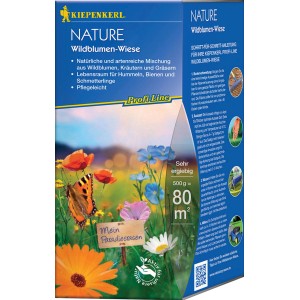 Kiepenkerl Wildblumen-Wiese Profi-Line Nature 500g: Mischung mit Wildblumen, Kräutern und Gräsern für eine farbenfrohe Blumenwiese.