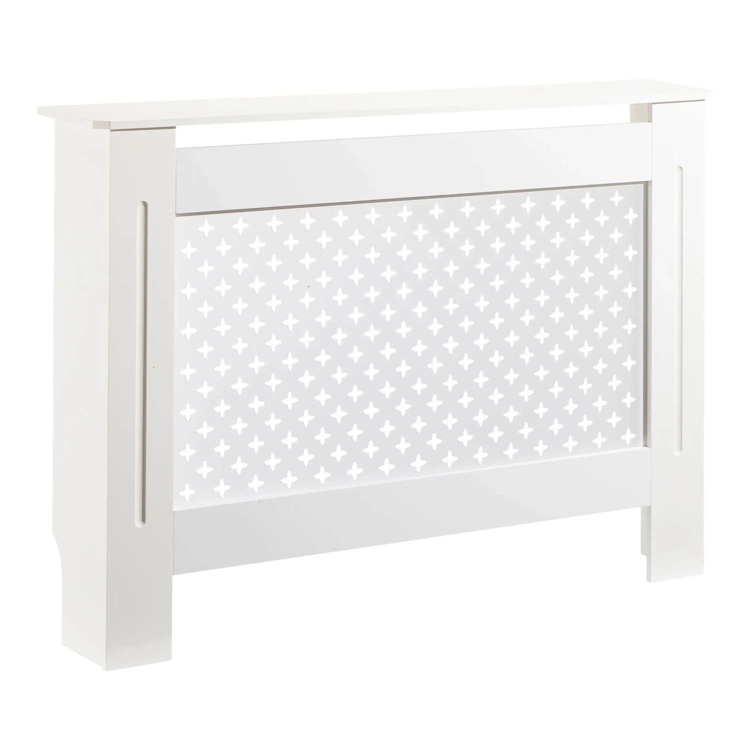 Toboli Heizkörperverkleidung Weiß 112X19X82Cm Heizkörperabdeckung Mdf Heizkörper