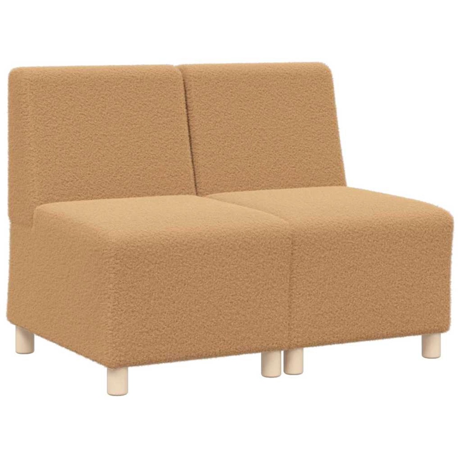 vidaXL Modulares Sofa ohne Armlehnen 2 Stk Beige 55 x 74 x 82 cm 3399787 günstig online kaufen