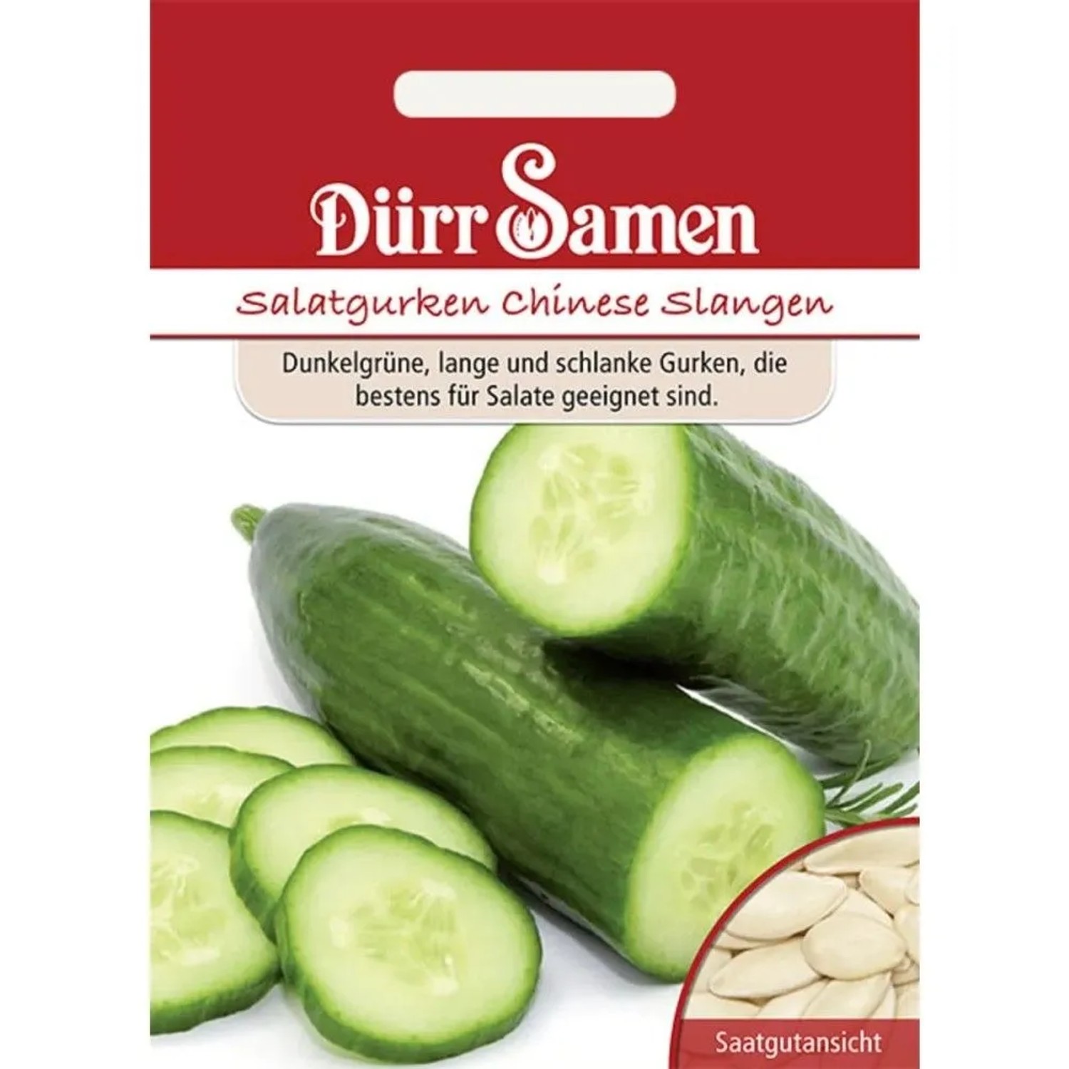 Dürr Samen Salatgurken Chinese Slangen Saatgut
