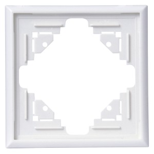 Kopp Abdeckrahmen 1-fach Malta, arktisweiß, für Schalter und Steckdosen.