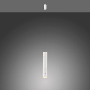 Weiße LED-Akku-Pendelleuchte Just Light, 120 cm, für den Innenbereich.