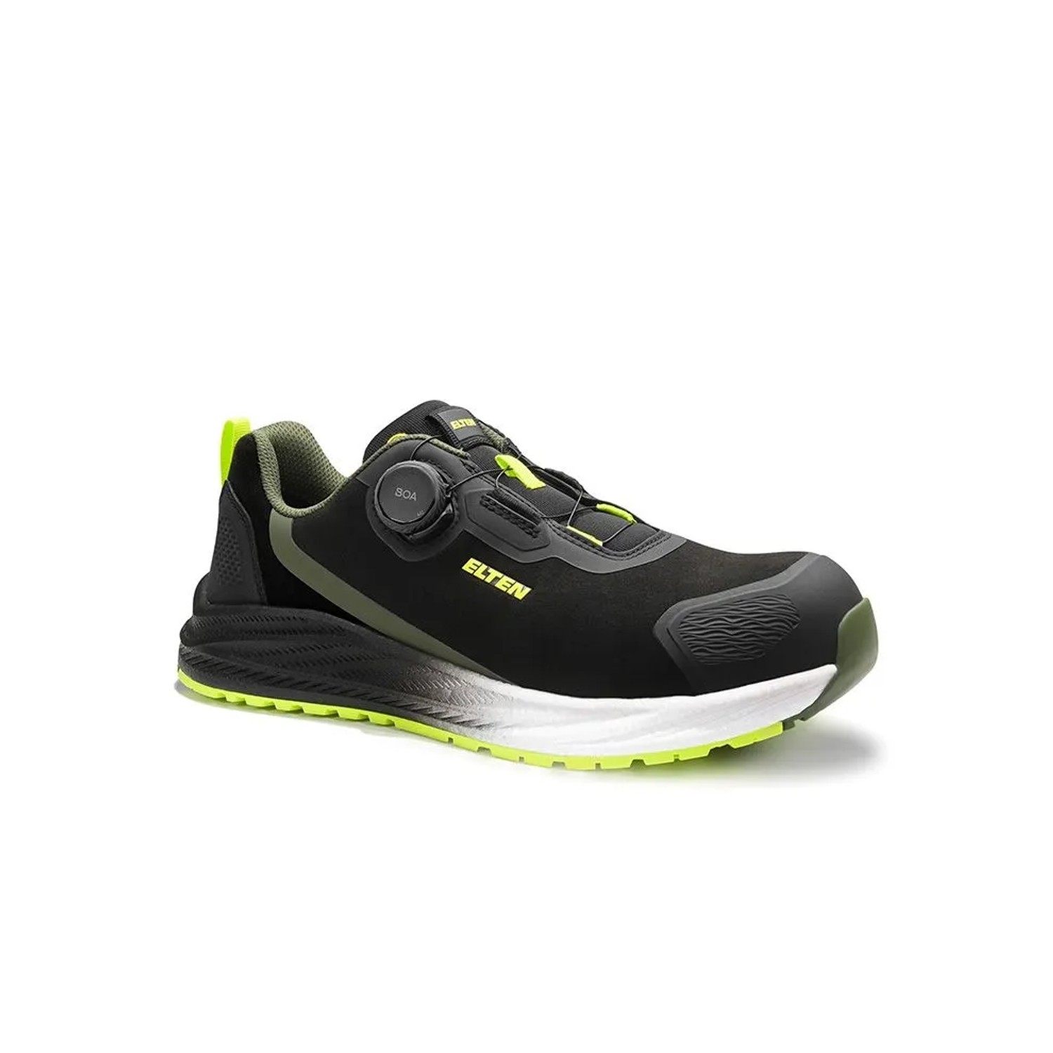 ELTEN Sicherheitshalbschuh LEEVI XXNF BOA BLACK LIME Low ESD S3S Größe 43