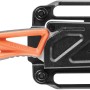 Gerber Gürtelmesser Exo-Mod Drop Point mit orangefarbenem Griff in schwarzer Scheide.