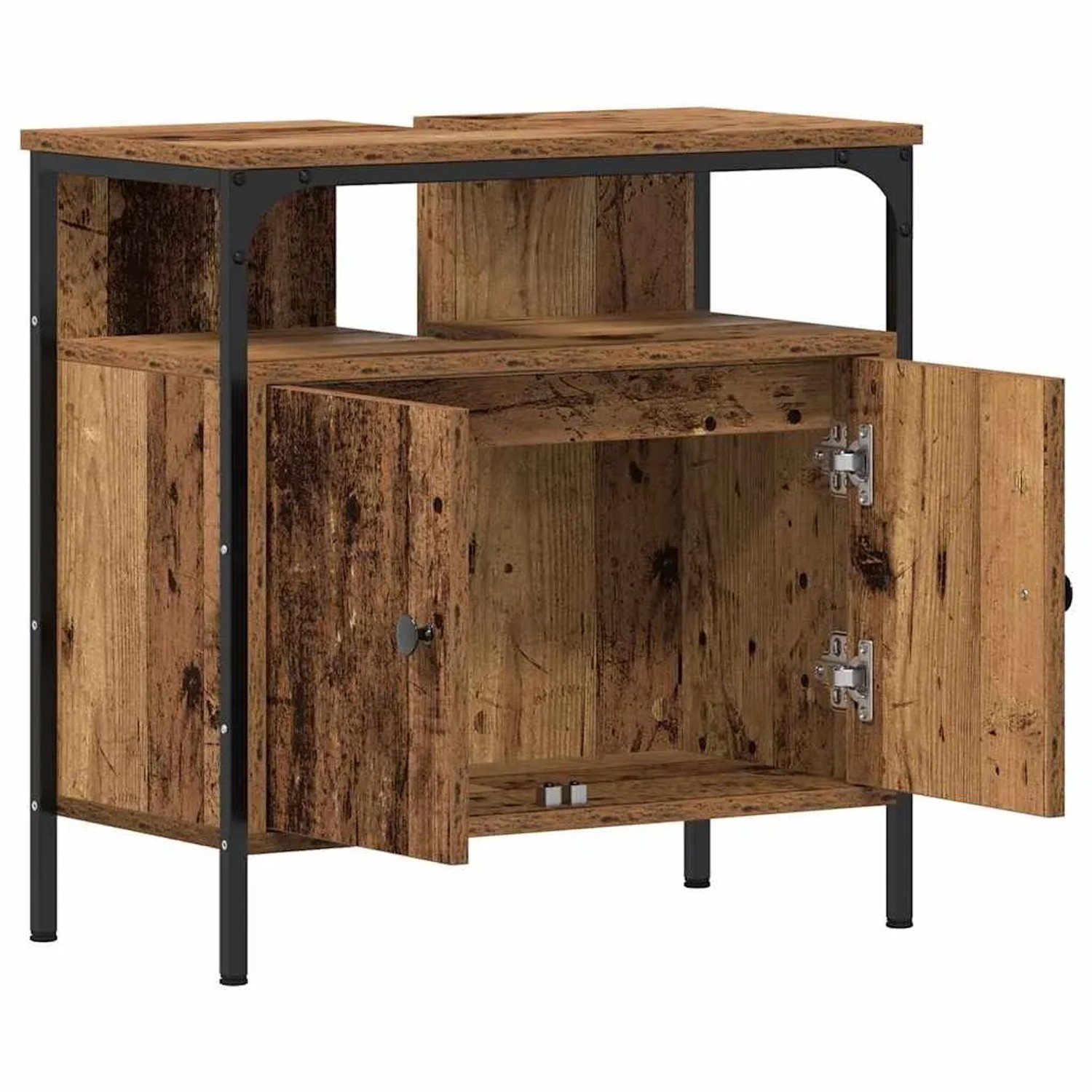vidaXL Waschbeckenunterschrank Altholz-Optik 60x30x60 cm Holzwerkstoff 862232_5