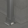 Boden-Kopfanker für Ecofix Pfosten (80x80 mm) zur stabilen Befestigung von Terrassendielen.