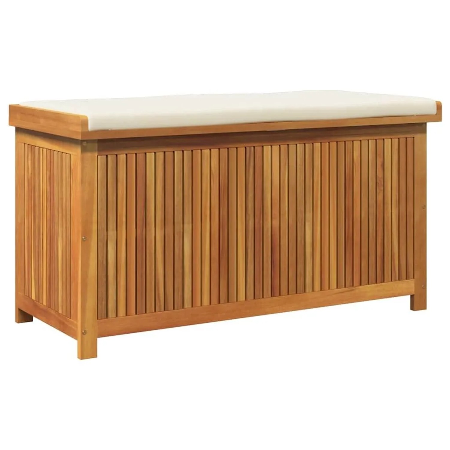 vidaXL Outdoor-Kissenbox 113x50x60,5 cm Massivholz Akazie 4106475