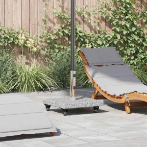 vidaXL Sonnenschirmständer Grau 45 x 45 x 45 cm Granit 42006584