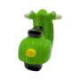 Dekohelden24 Sparfigur Führerschein Spardose Sparbüchse Spardose Rollerführerschein Sparschwein als Roller in Grün aus Keramik L/B/H 20 x 10 x 11 cm_6