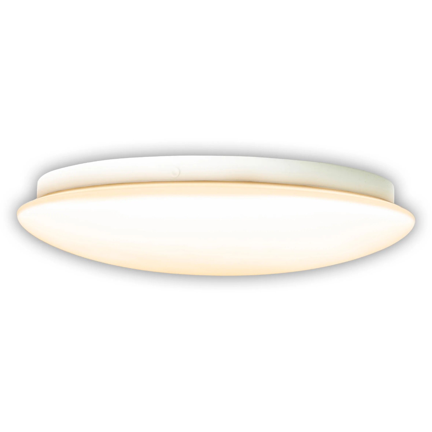 Weiße LED-Deckenleuchte Mesa von Näve mit Bewegungsmelder für Innenräume.