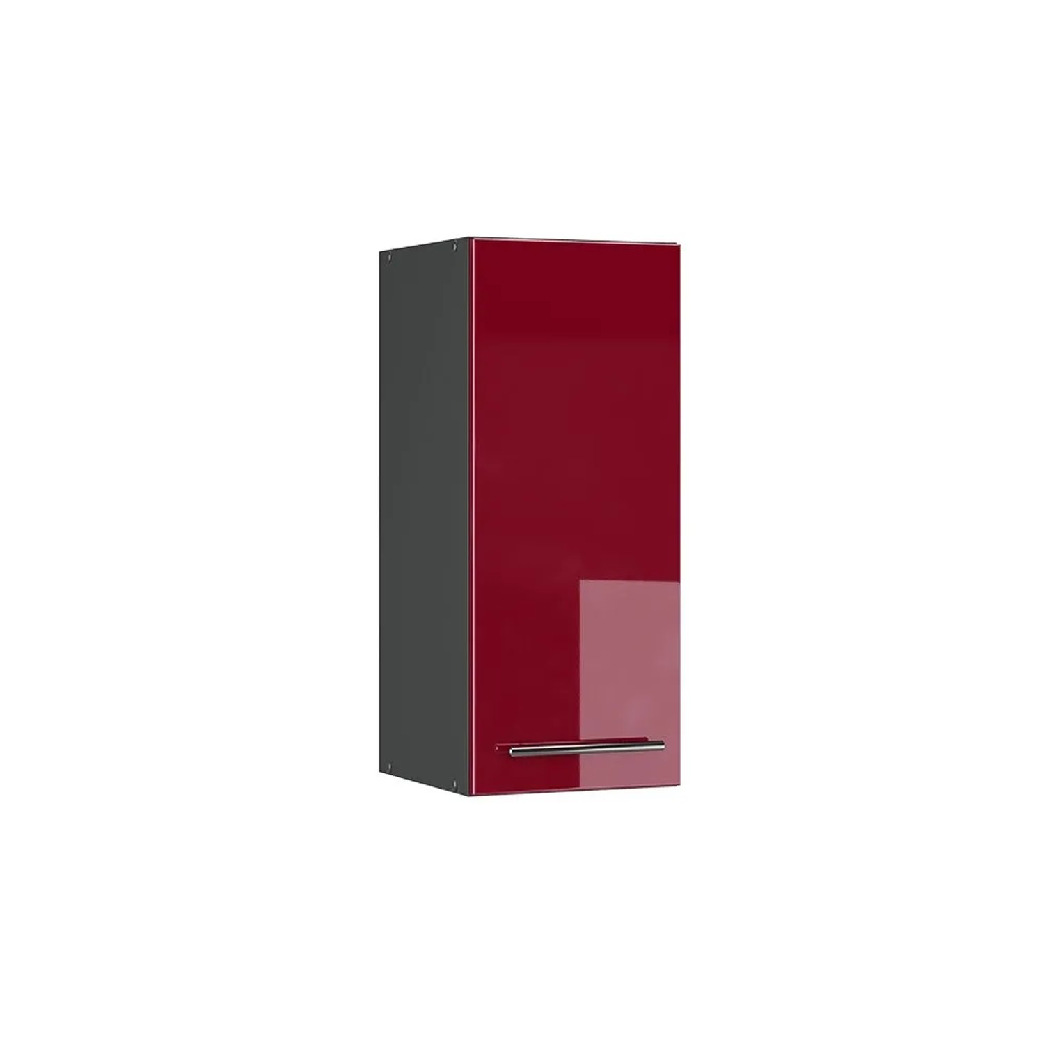 Vicco Hängeschrank Fame-Line Hängender Küchenschrank Bordeaux Hochglanz Anthrazit 30 cm