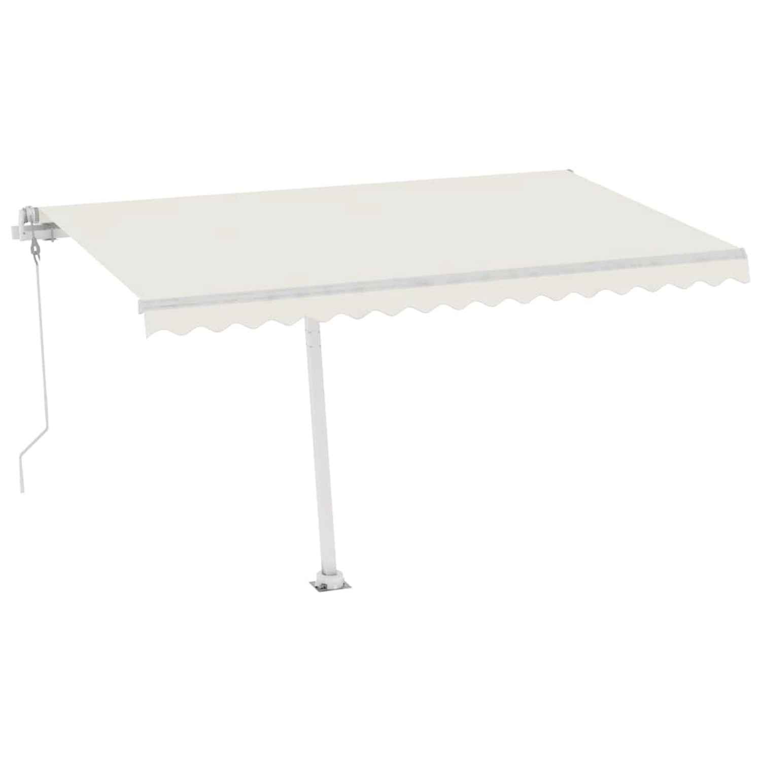 furnicato Standmarkise Automatisch 400x300 cm Cremeweiß günstig online kaufen