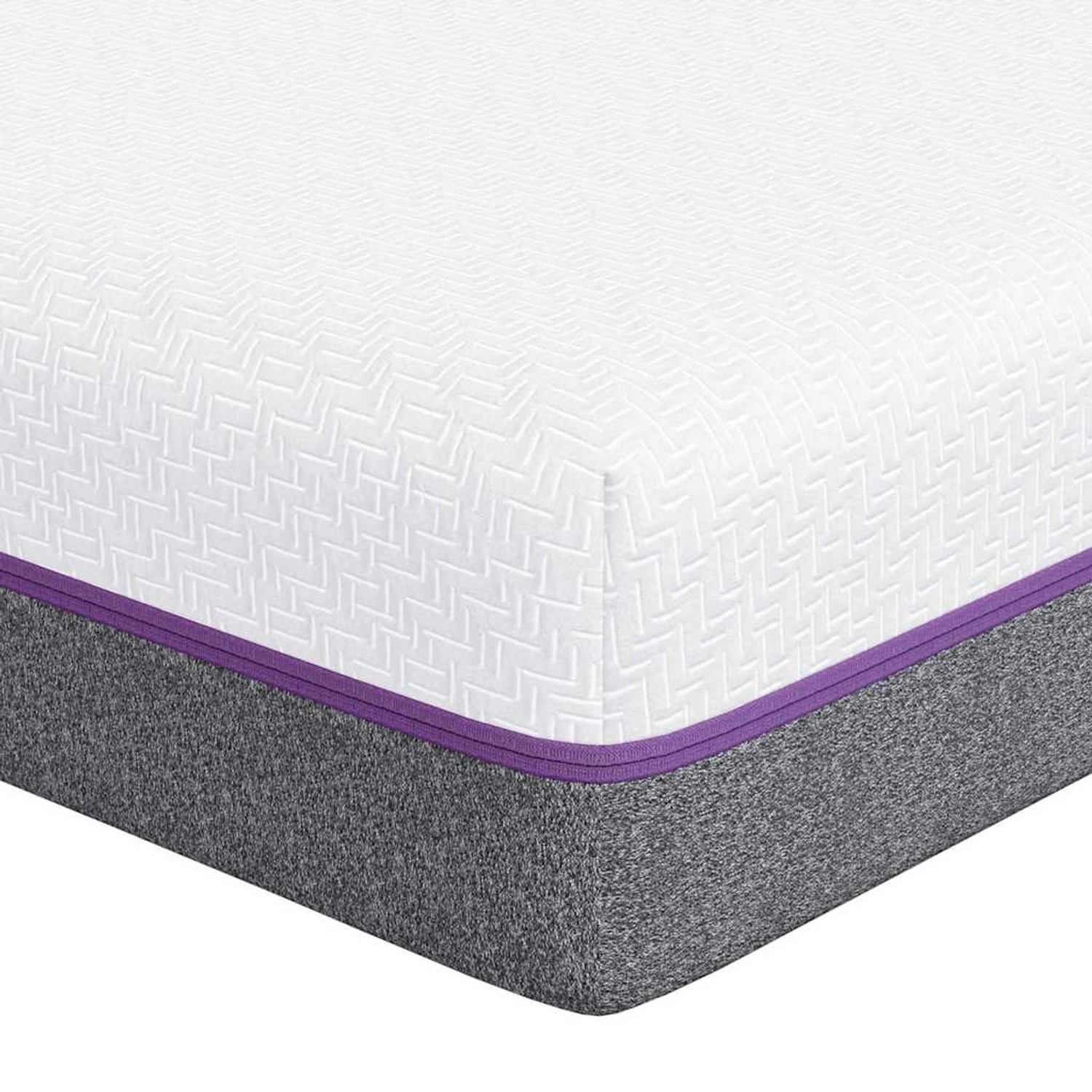 vidaXL Matratze Weiß und Grau 160 x 200 cm Memory Foam 4106331