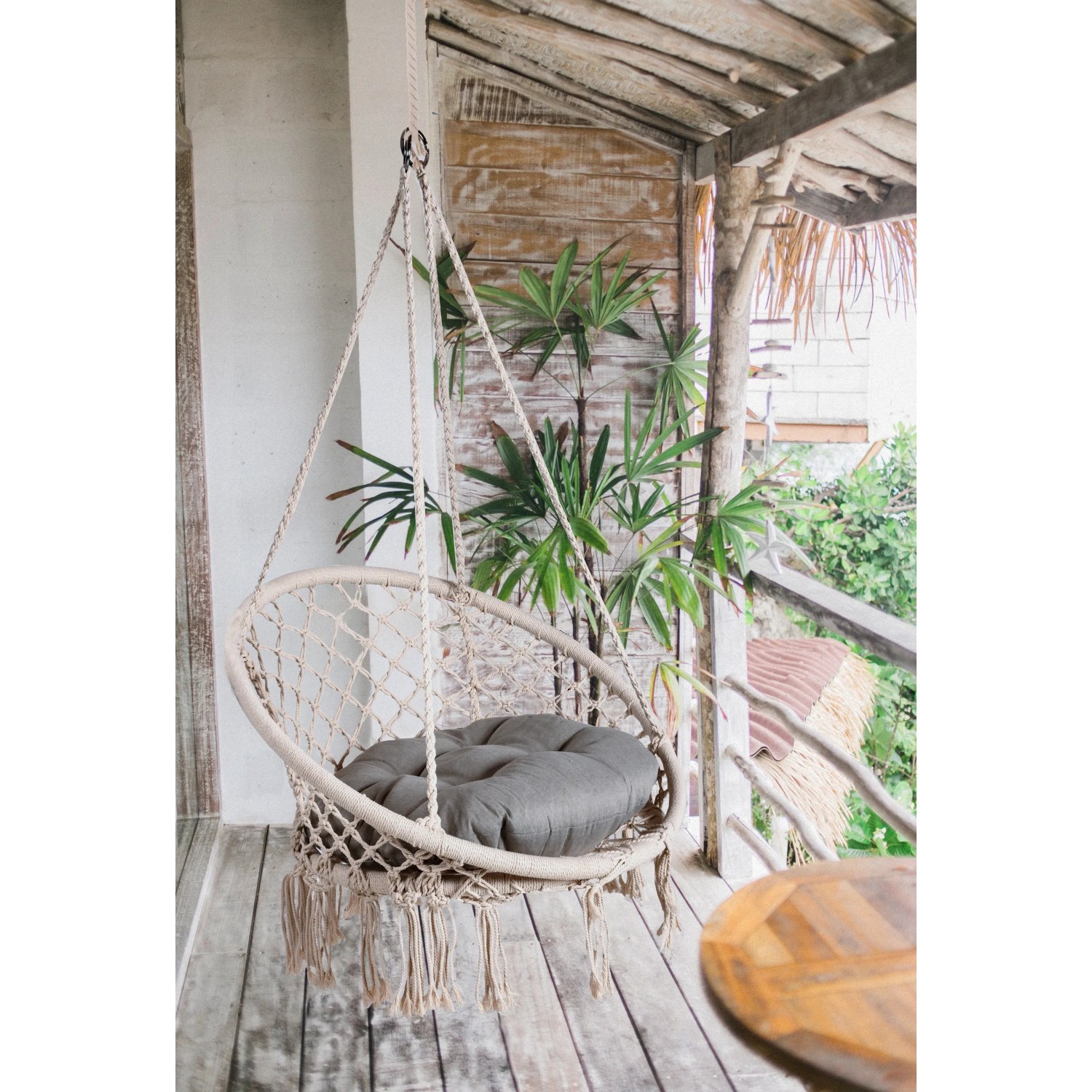 Garden Pleasure Hängesessel Outdoor Barbuda inkl. Kissen Weiß 80 x 125 x 60 cm kaufen bei OBI