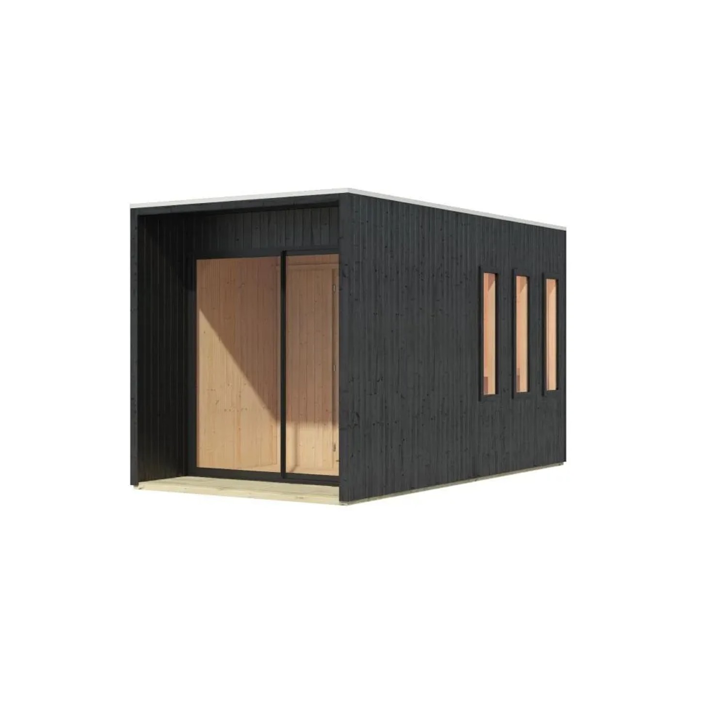 Chillroi 73mm Premium Saunahaus Belmira Inklusive Saunaofen mit Eingebauter günstig online kaufen