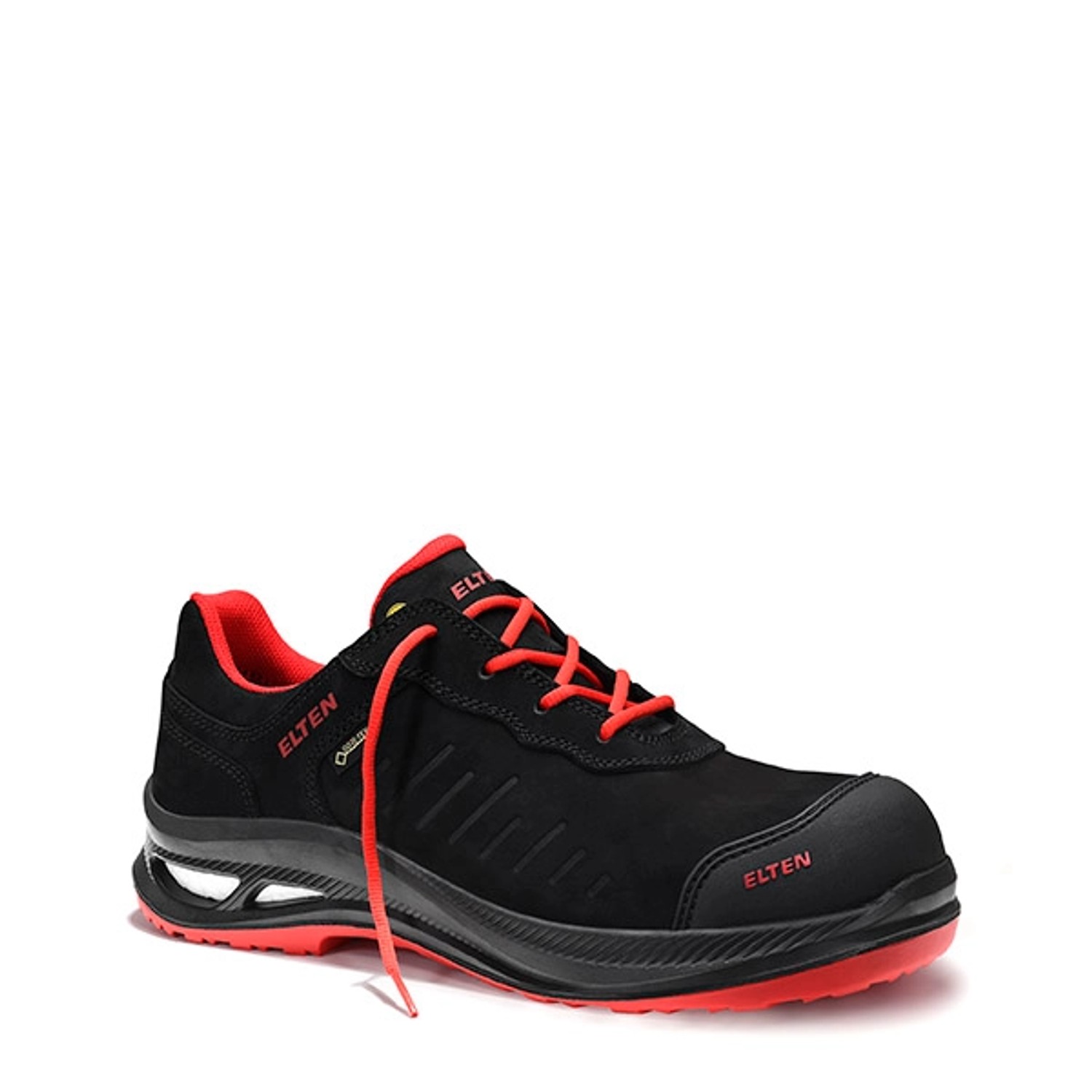 Elten Sicherheitshalbschuh Stewart Xxg Pro Gtx Black-Red Low Esd S3 Hi Ci Gr. 46