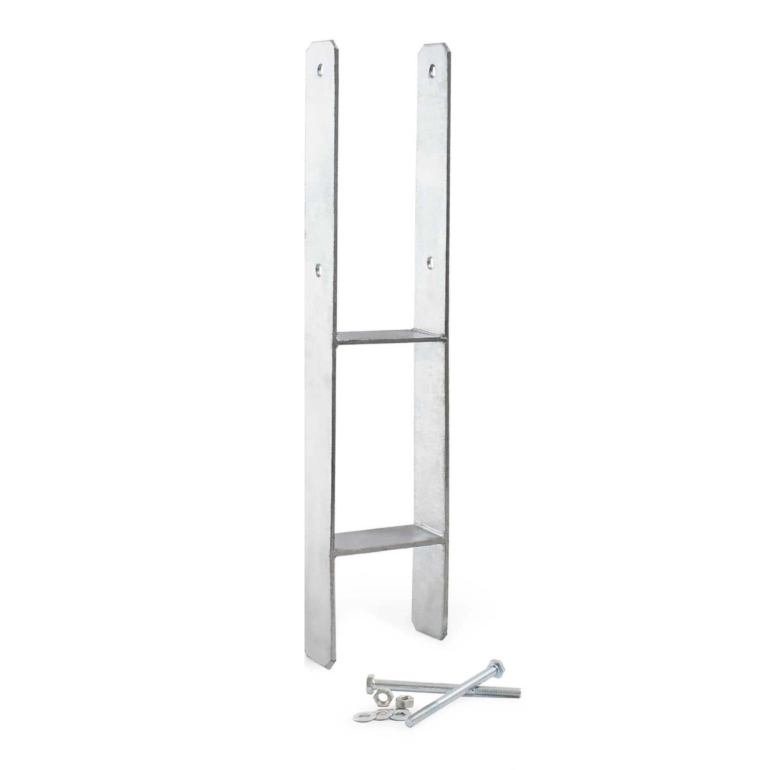 Xpotool Pfostenträger Feuerverzinkt 91X600Mm H-Anker Pfostenanker Pfostenschuh