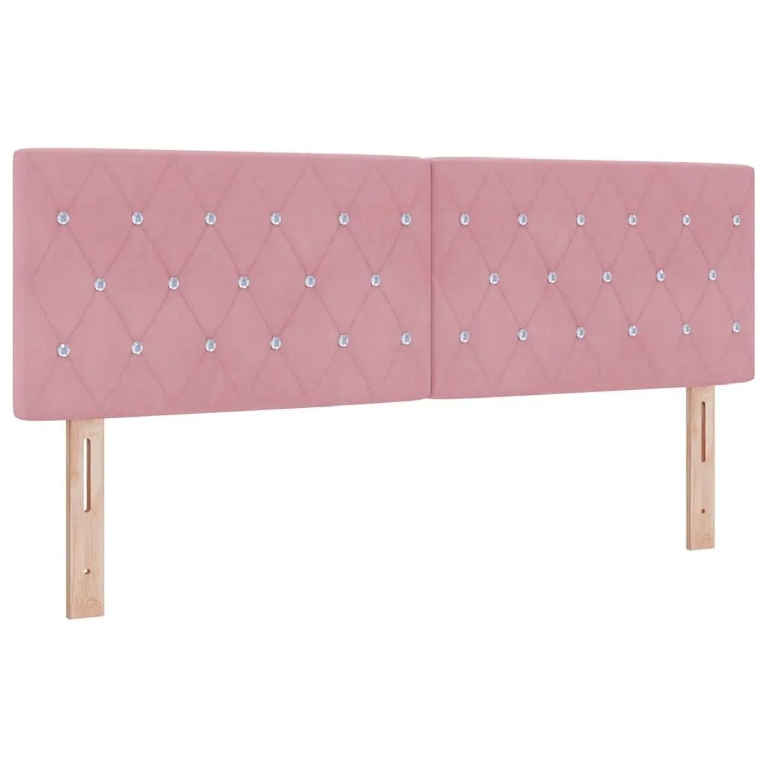 vidaXL Kopfteil mit Kopfteil Rosa 144 cm Kunstleder 42007092