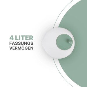 ProHome Salatschleuder, 4 Liter, Ø25 cm, Grün. Küchenhelfer zum einfachen Schleudern von Salat und Gemüse.