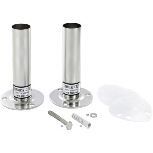 Steinbach Flanschrohr aus Edelstahl für Einbaubeckenleiter, inklusive Befestigungsmaterial.