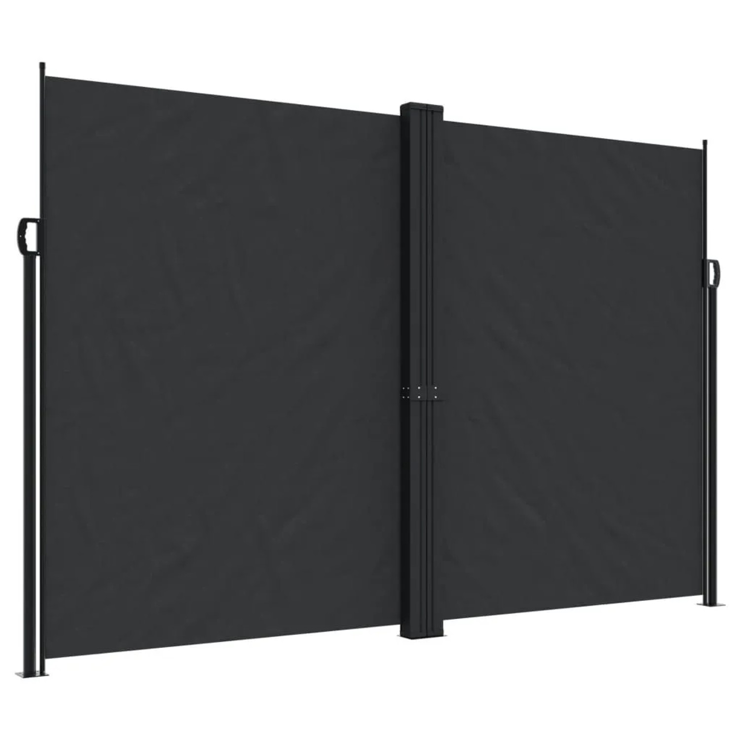 vidaXL Seitenmarkise Ausziehbar Schwarz 220x1000 cm 4004774