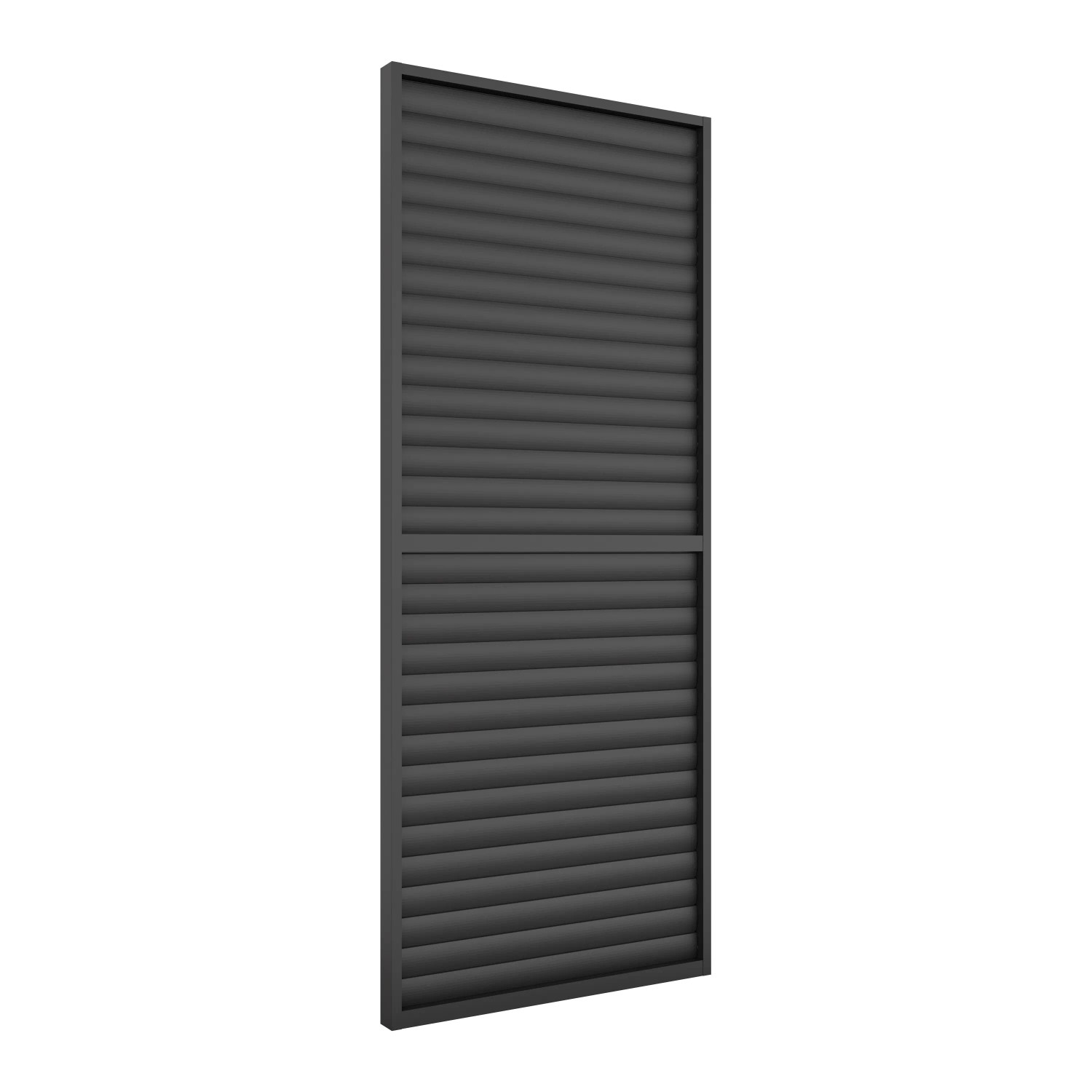 Ximax Lamellenwand, Aluminium, dunkelgrau, 90 cm, für Pergola als Wind- und Sichtschutz.