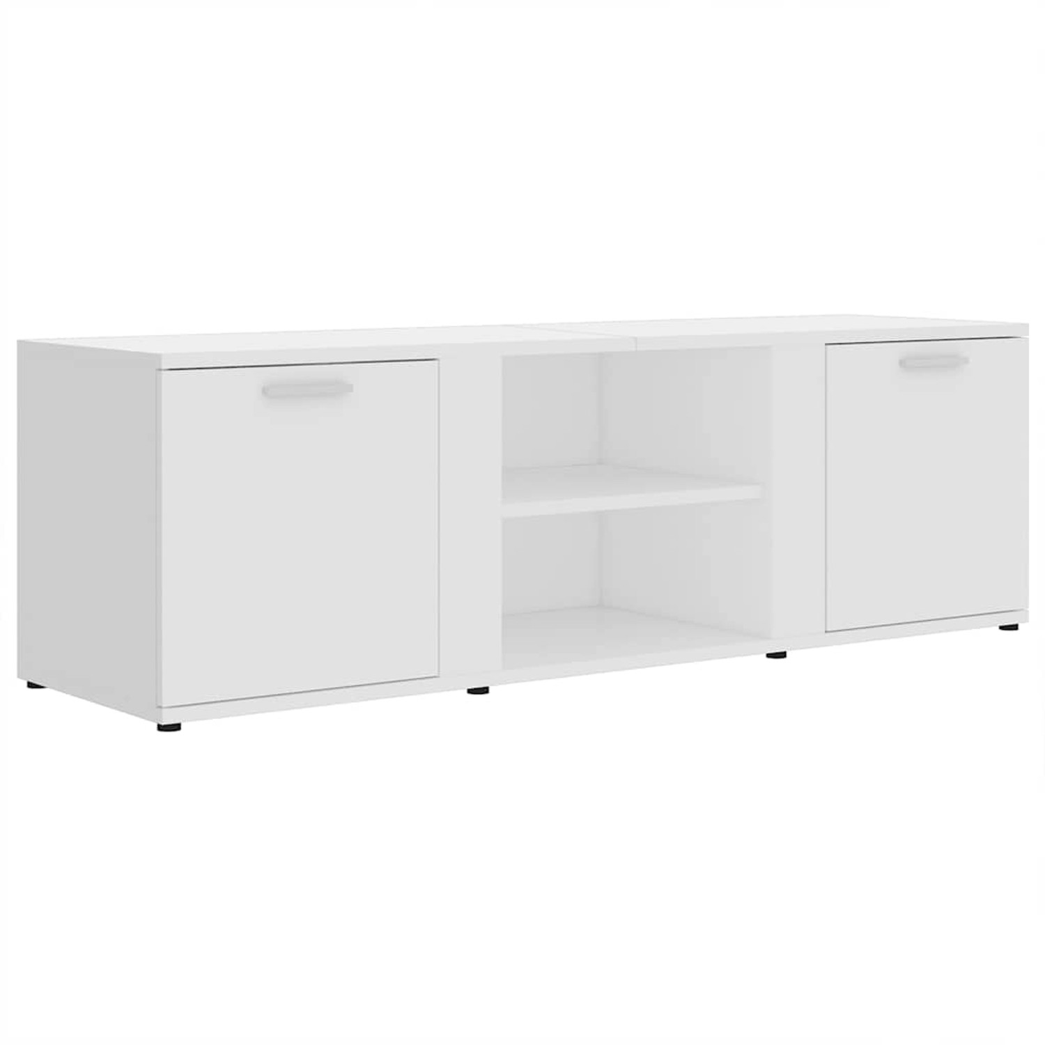 vidaXL TV-Schrank Weiß 120x34x37 cm Holzwerkstoff 801161
