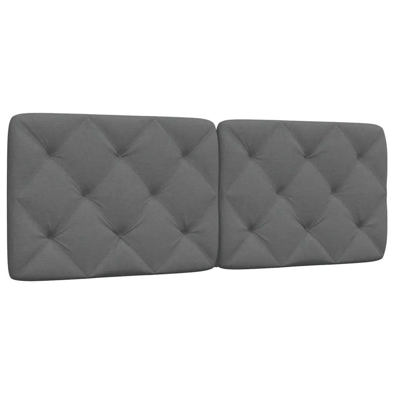 vidaXL Kopfteil-Kissen Dunkelgrau 120 cm Stoff 4019213