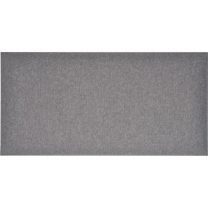 Rechteckiges Wandkissen, 60x30 cm, dunkelgraue Struktur. Dekor-Paneel für individuelle Wandgestaltung.