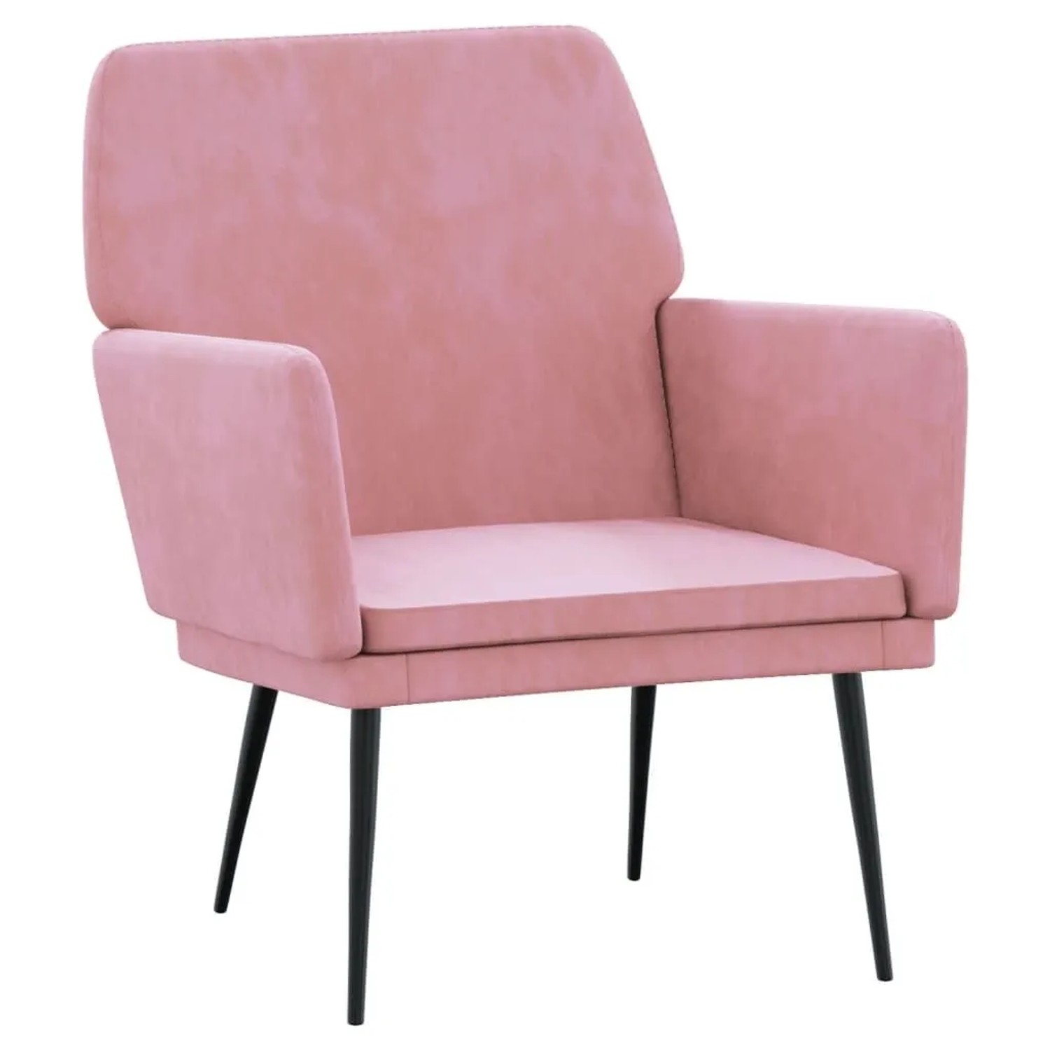 vidaXL Sessel Rosa 62x79x79 cm Samt 351375