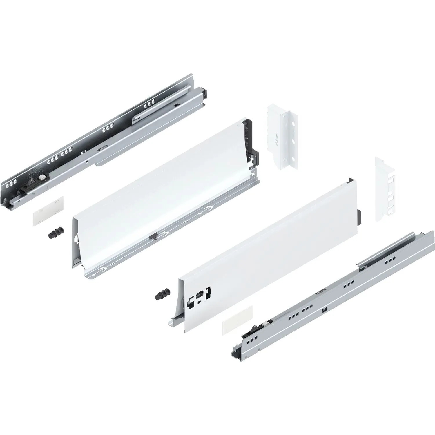 Blum Tandembox antaro K Vollauszug Blumotion 450 mm 65 kg Seidenweiß 1 Paar
