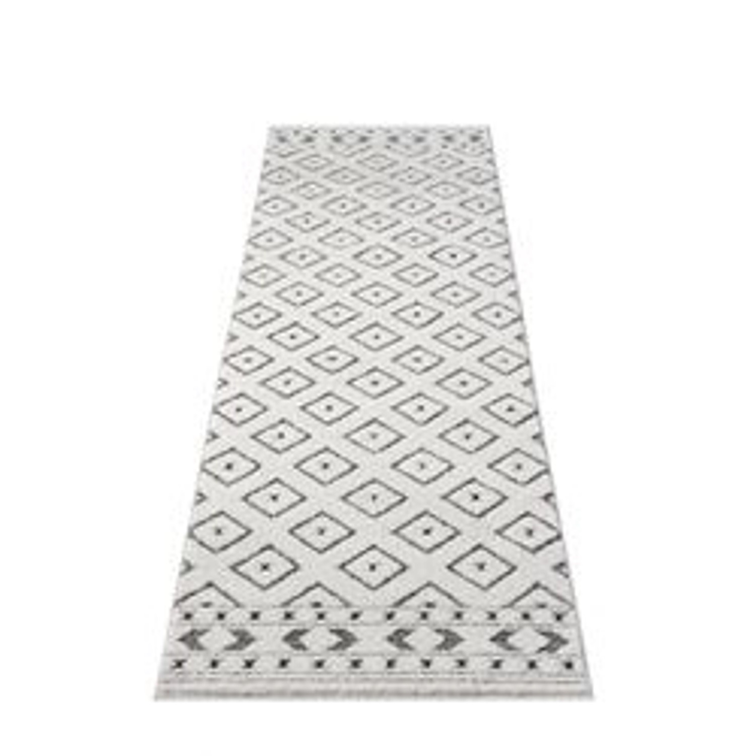 payé Teppich Ello 9999 Boho Flachflor 80x300 cm Grau günstig online kaufen