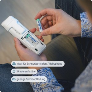 ANSMANN Akku AAA Micro 800 MAH 1,2V NiMH 6 Stück Wiederaufladbar mit MaxE