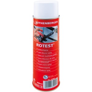 Rothenberger Rotest Lecksuchspray, 400ml Dose zur Dichtheitsprüfung von Gasleitungen.