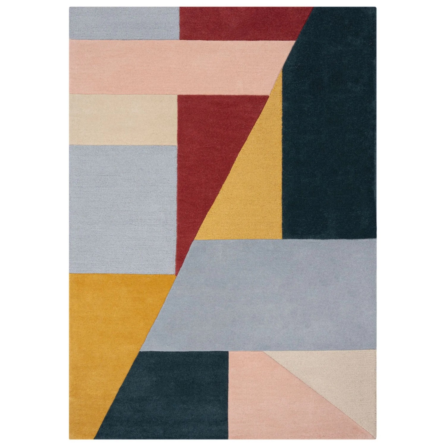 Flair Rugs Wollteppich Alwyn 200 cm x 290 cm Mehrfarbig