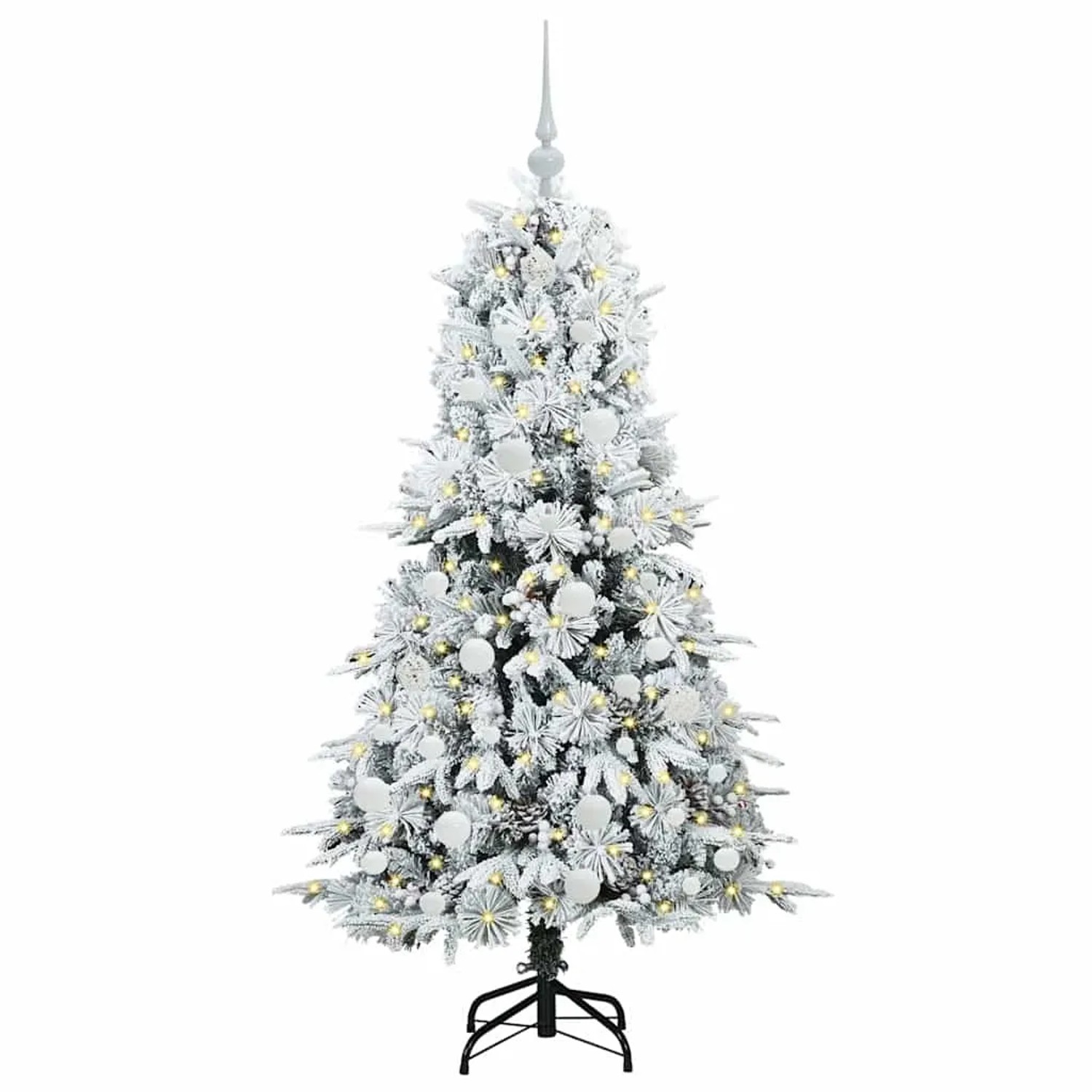 vidaXL Künstlicher Klappbarer Weihnachtsbaum Grün 150 cm PE und PVC 3397474