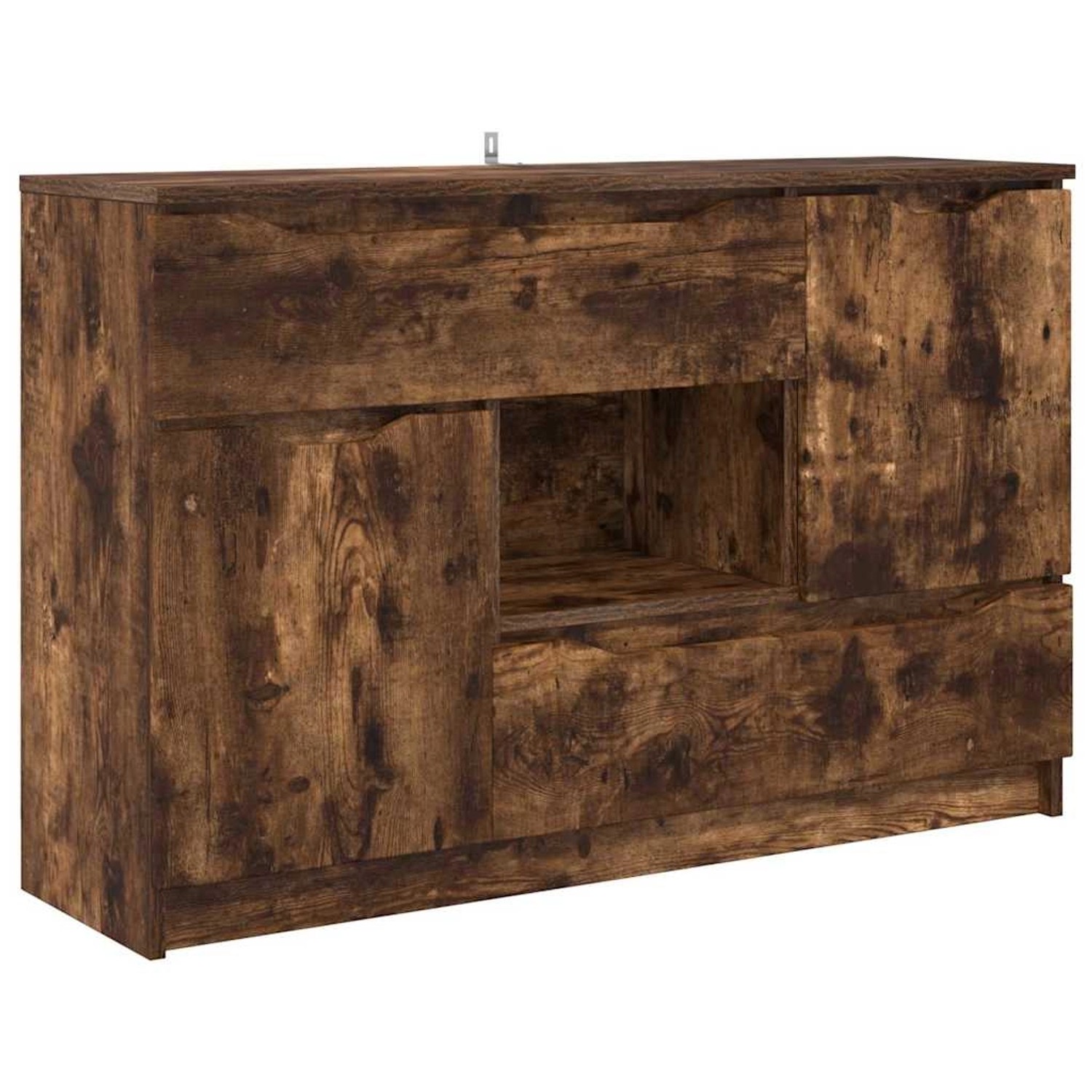 vidaXL Sideboard Geräucherte Eiche 100 x 30 x 65,6 Holzwerkstoff 888792 günstig online kaufen