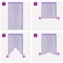 vidaXL Fadenvorhänge 2 Stk Lila 100x250 cm 4102047_6