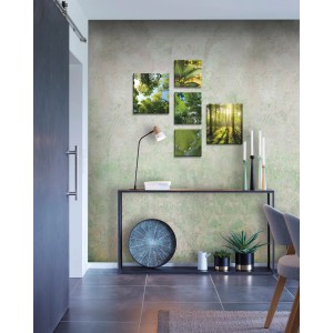 Art for the Home Fototapete Pure nature faded, grüne Naturmotive an Wand im Wohnraum.