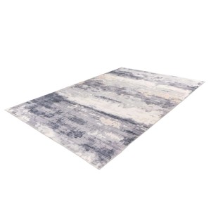 Grauer Vintage Teppich (120x170 cm) im orientalischen Used-Look mit modernem Design.