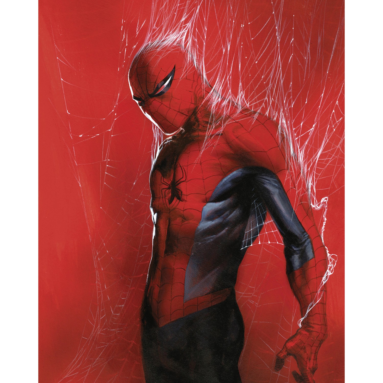 Komar Wandbild Marvel Spider-Man Through the Spider Web 40 cm x 50 cm Rot günstig online kaufen