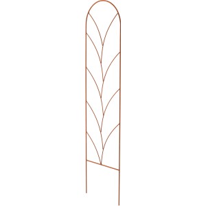 Spalier Ranke, 150 cm hoch, aus Metall in Natur-Rost Optik für Garten und Pflanzen.