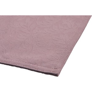 Tischläufer Blush Bordeaux, 183x33cm, rosa mit floralem Muster.