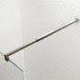 Detailaufnahme einer Glaszentrum Hagen Walk-In Duschwand mit Stabilisationsstange.