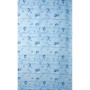 Euroshowers Duschvorhang Muschelmuster Blau 180 x 200 cm mit 12 Ringen