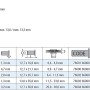 Technische Zeichnung Goebel Blindnietmuttern M6 EPDM Messing mit Maßen und Artikelnummern.