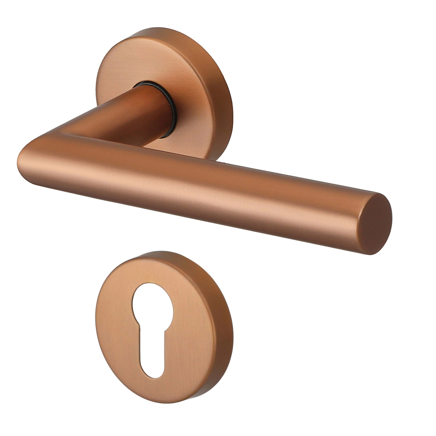 MeinTürgriff Drückergarnitur Toulouse Roségold Türdrücker Edelstahl Türgriff PZ_4