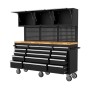 Galaflor Mobile Werkbank mit Lochwand Oberschränken und Arbeitsplatte 183 cm_4