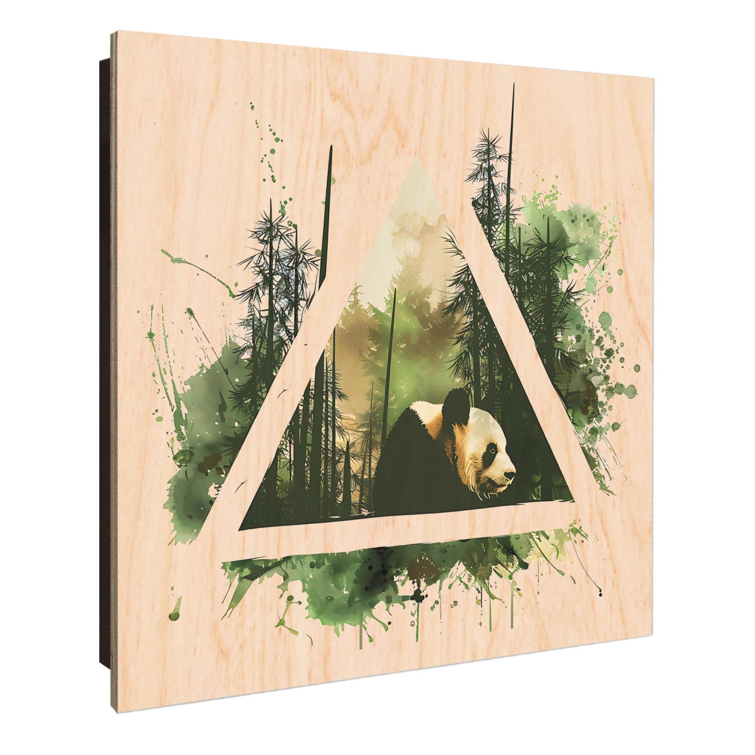 Banjado Großer Schlüsselkasten Holz 30x30cm Schwarz Scharnier Links 50 Hake günstig online kaufen